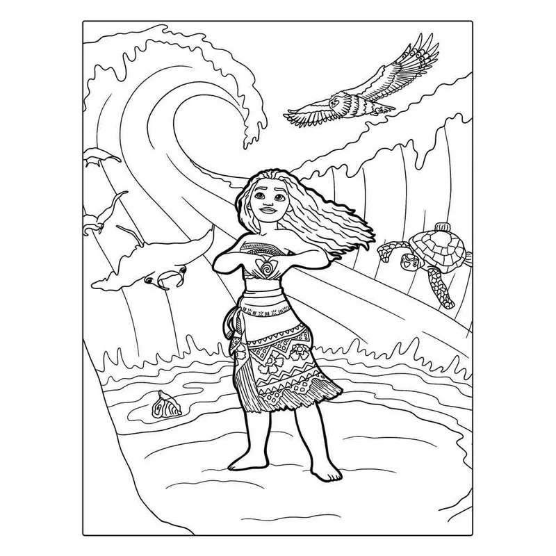 Tô màu Moana thật vui và thú vị cho bé Tô màu Moana thật vui và thú vị cho bé