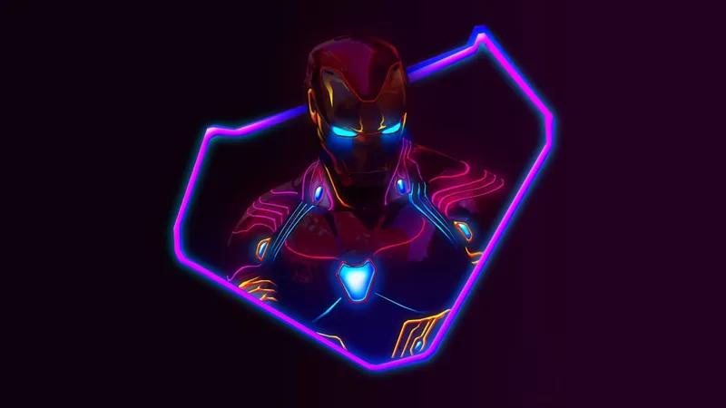 Sự tinh tế trong từng đường nét với hình nền neon đơn giản Sự tinh tế trong từng đường nét với hình nền neon đơn giản