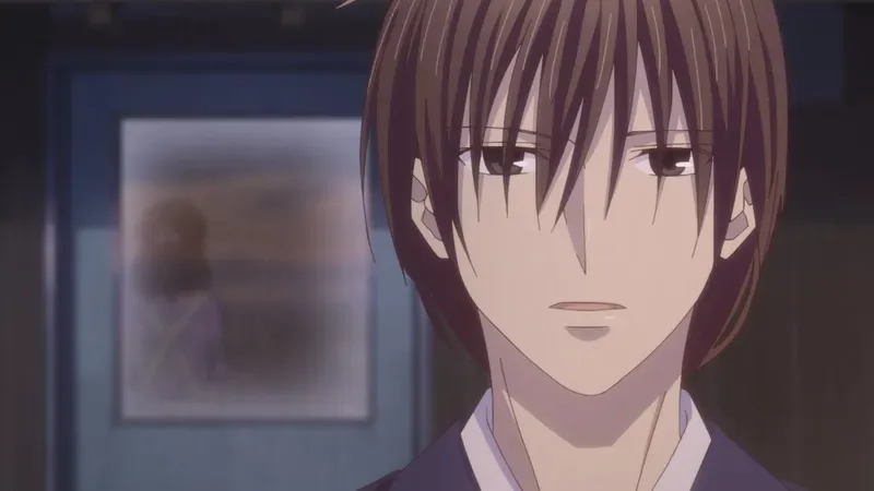 Kazuma Sohma anime, vẻ ngoài lạnh lùng nhưng chứa đựng tình cảm sâu sắc.