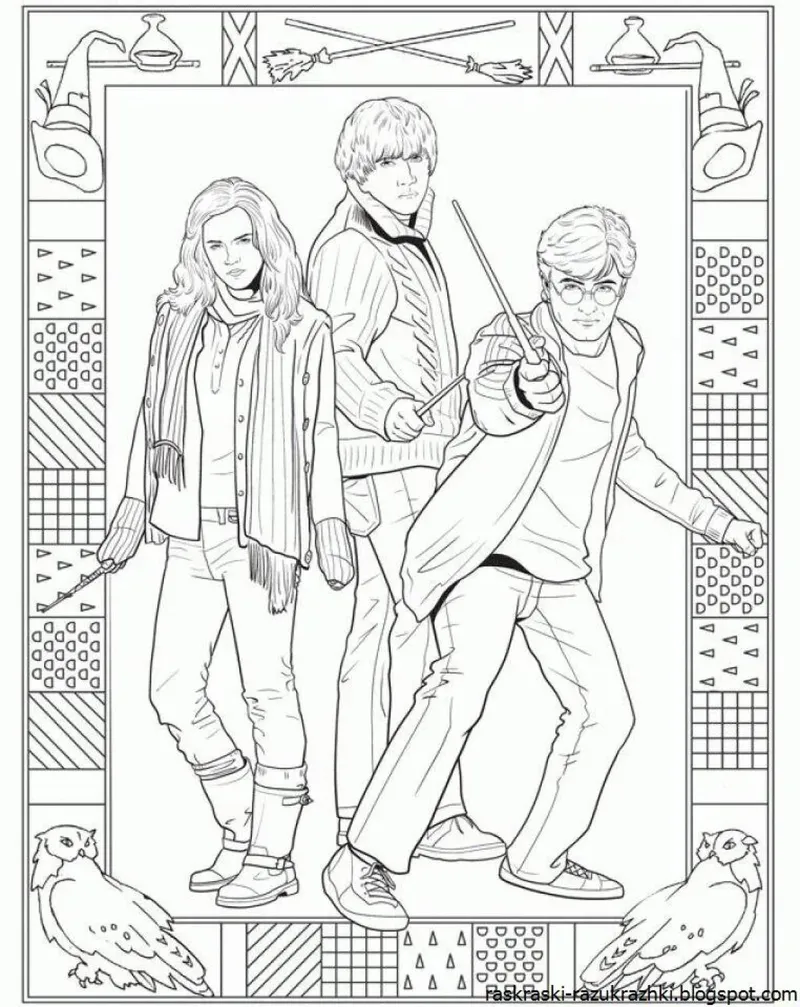 Bộ tranh tô màu Harry Potter miễn phí cho mọi người Bộ tranh tô màu Harry Potter miễn phí cho mọi người