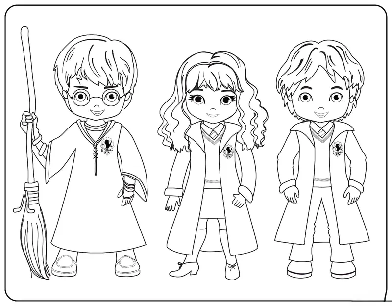 Hình tô màu Harry Potter phù hợp với mọi lứa tuổi Hình tô màu Harry Potter phù hợp với mọi lứa tuổi