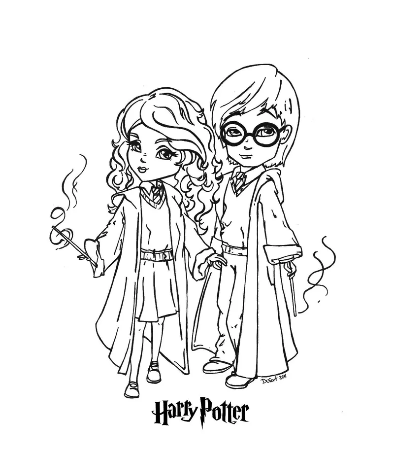 Tô màu Harry Potter trong thế giới phù thủy huyền bí Tô màu Harry Potter trong thế giới phù thủy huyền bí