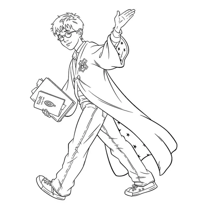 Hình tô màu Harry Potter giúp bé yêu thích tô màu hơn Hình tô màu Harry Potter giúp bé yêu thích tô màu hơn