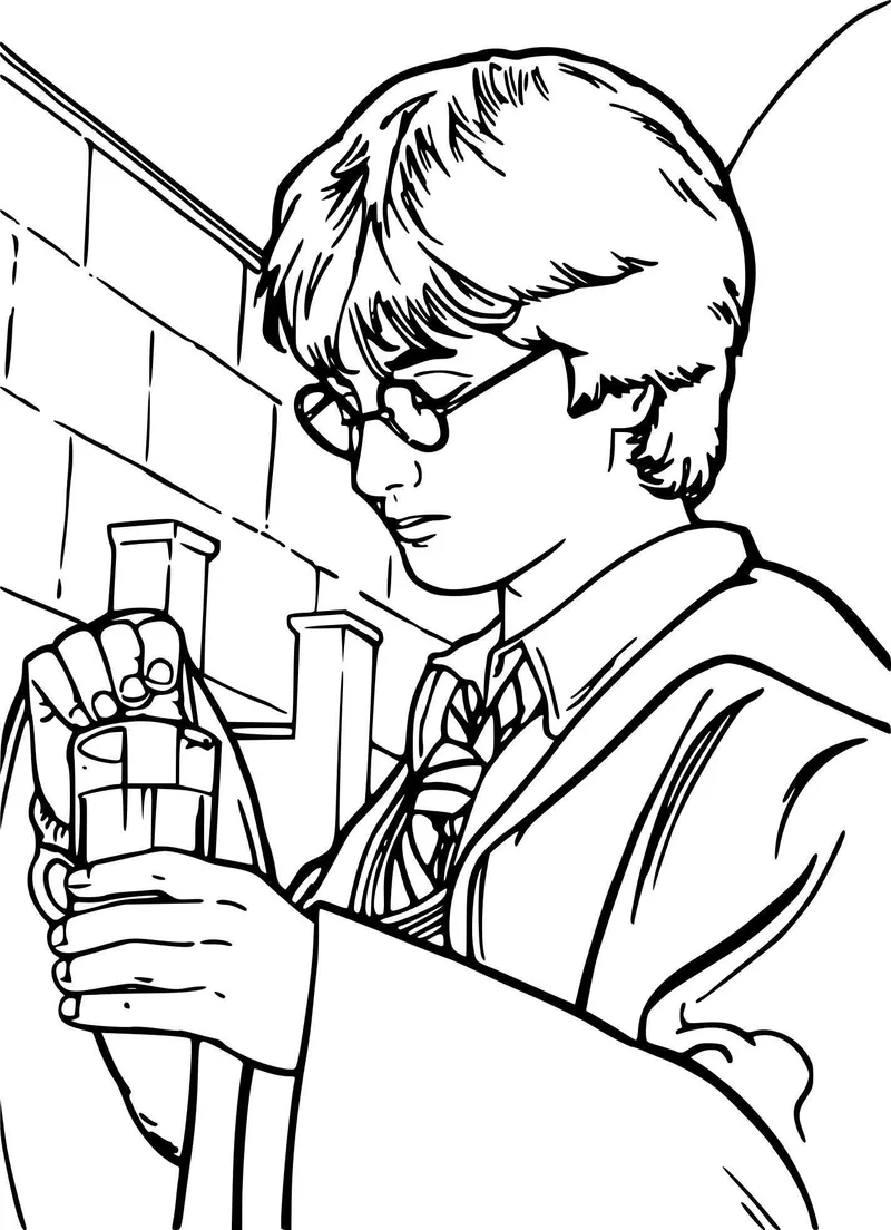 Tô màu Harry Potter cùng những cảnh hành động Tô màu Harry Potter cùng những cảnh hành động