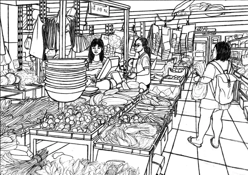 Tranh tô màu đồ vật cổ điển cùng các chi tiết thú vị