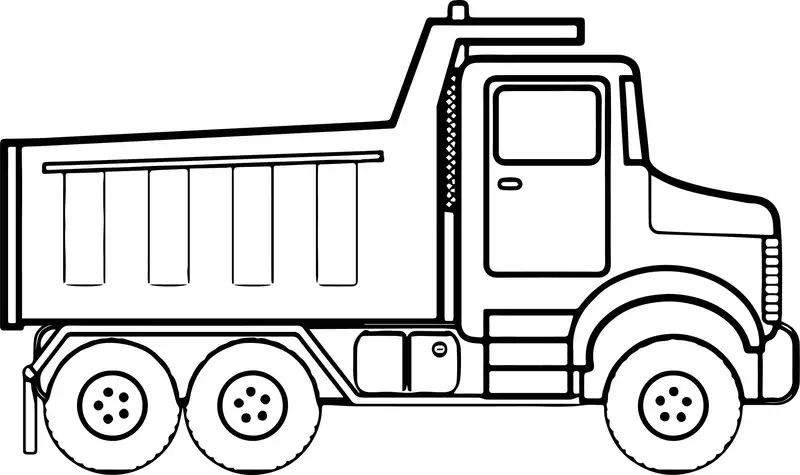 Tranh tô màu các phương tiện giao thông với hình ảnh xe tải Tranh tô màu các phương tiện giao thông với hình ảnh xe tải