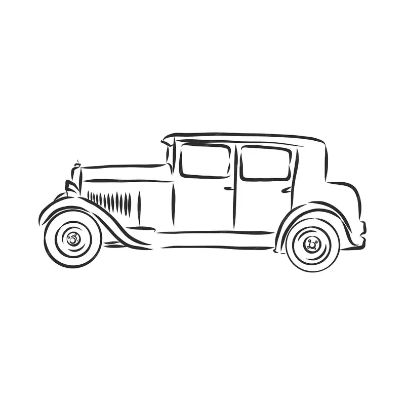 Tranh tô màu xe cổ điển giúp trẻ hiểu thêm về ô tô cổ Tranh tô màu xe cổ điển giúp trẻ hiểu thêm về ô tô cổ