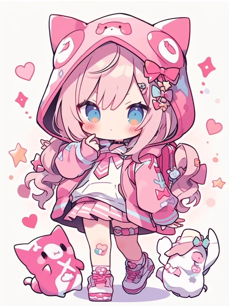 Hình đơn giản siêu xinh anime chibi cute đơn giản