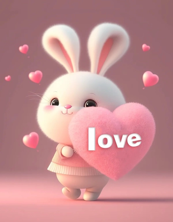 Thêm vui với sticker thỏ cute hình chibi