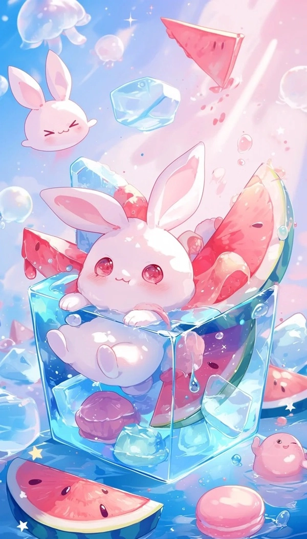 Khám phá bộ ảnh con thỏ cute chibi