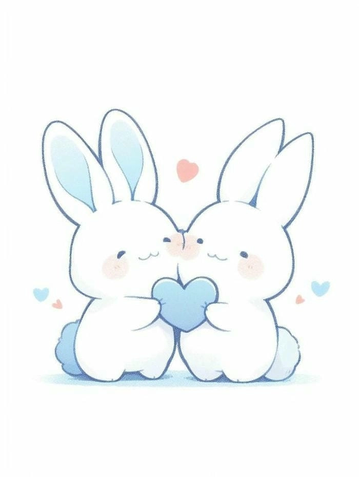 Ngắm nhìn chibi con thỏ dễ thương