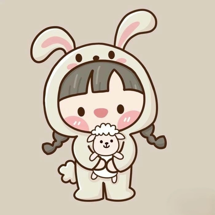 Ngắm nhìn con thỏ chibi cute cực yêu