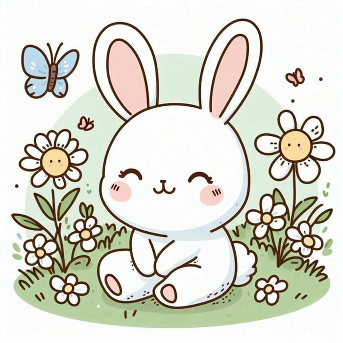 Khám phá ngay cute thỏ con dễ thương chibi