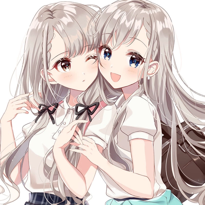 Cập nhật ngay bộ avatar đôi bff nữ chibi cute