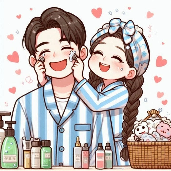 Tải về bộ sưu tập avatar ảnh cặp đôi anime chibi cute