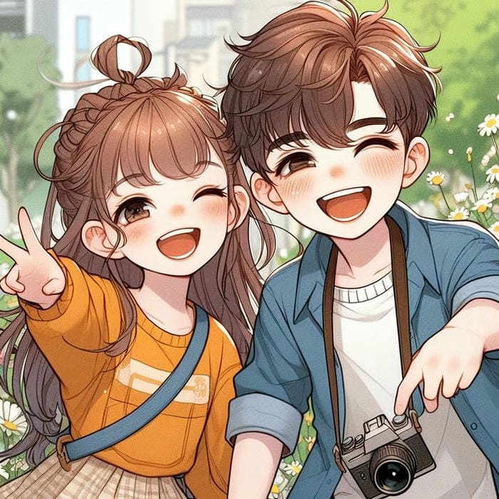 Cùng người thương dùng avatar đôi cute chibi