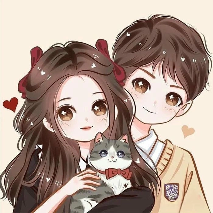Tình bạn thêm đáng yêu với ảnh anime chibi avatar đôi bff cute