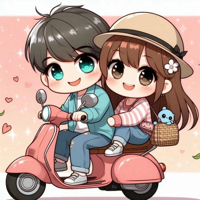 Tình bạn dễ thương qua chibi ảnh avatar đôi bff cute