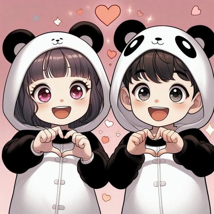Lưu giữ khoảnh khắc bằng chibi avatar cặp đôi ảnh cute