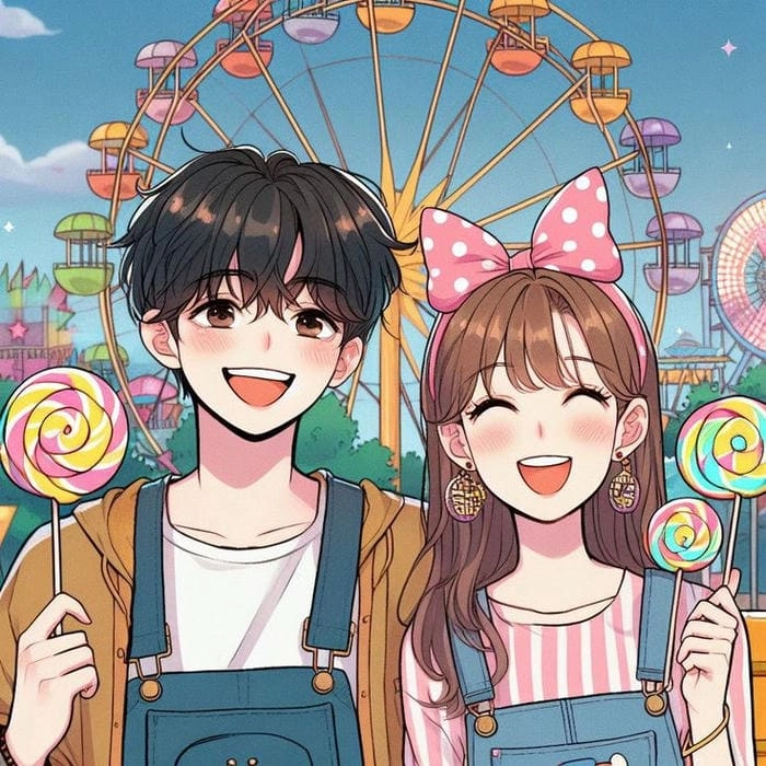 Tình cảm gắn kết hơn với avatar cute chibi đôi