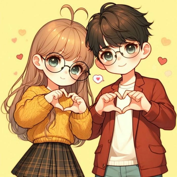 Sáng tạo cùng bản thân chibi avatar đôi bff cute