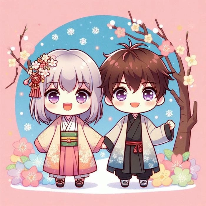 Cùng ny cài ngay anime chibi cute anime chibi cute avatar đôi vs ny anime