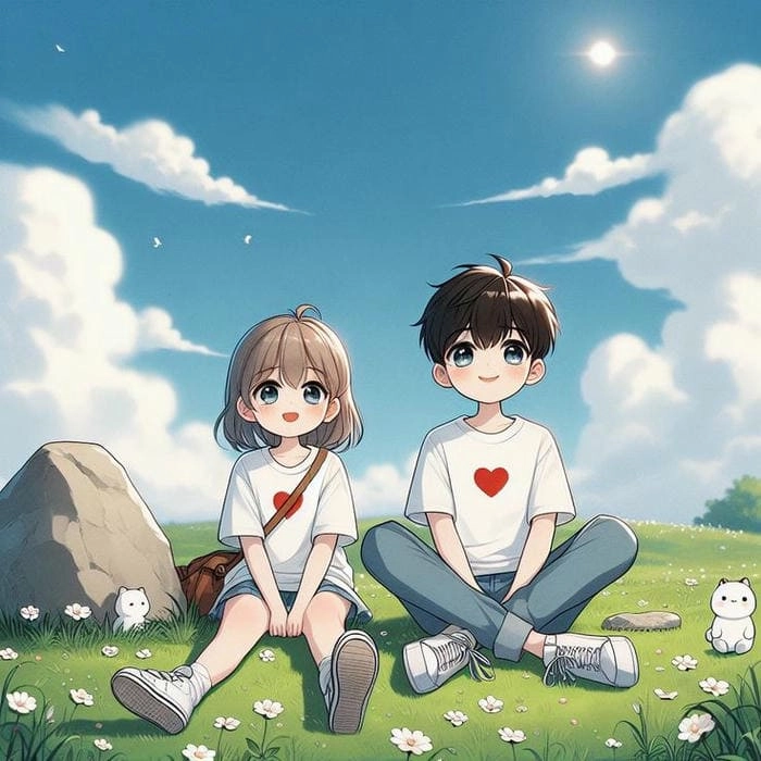 Khẳng định cá tính với avatar cute đôi chibi