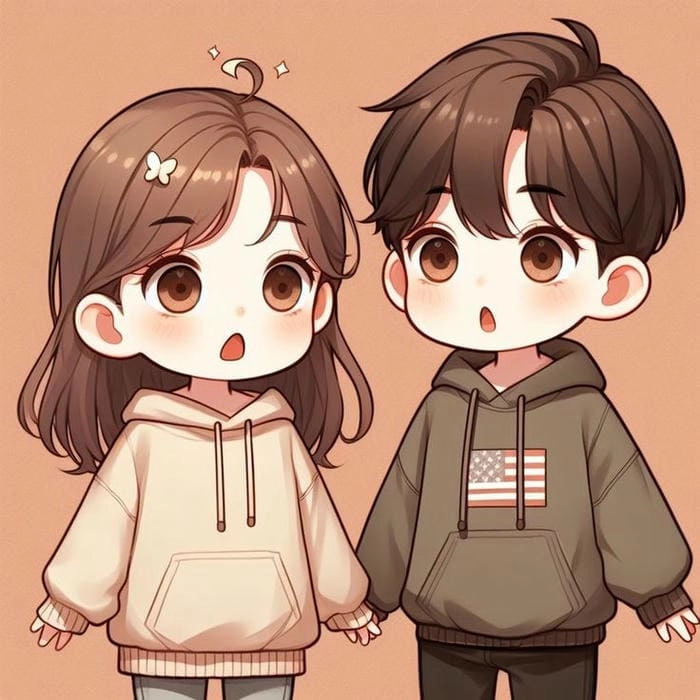 Gắn kết tình cảm bằng chibi cute avatar đôi cho 2 người