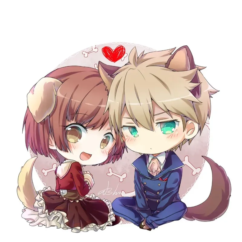 Kết nối bạn thân bằng avatar đôi bff cute chibi