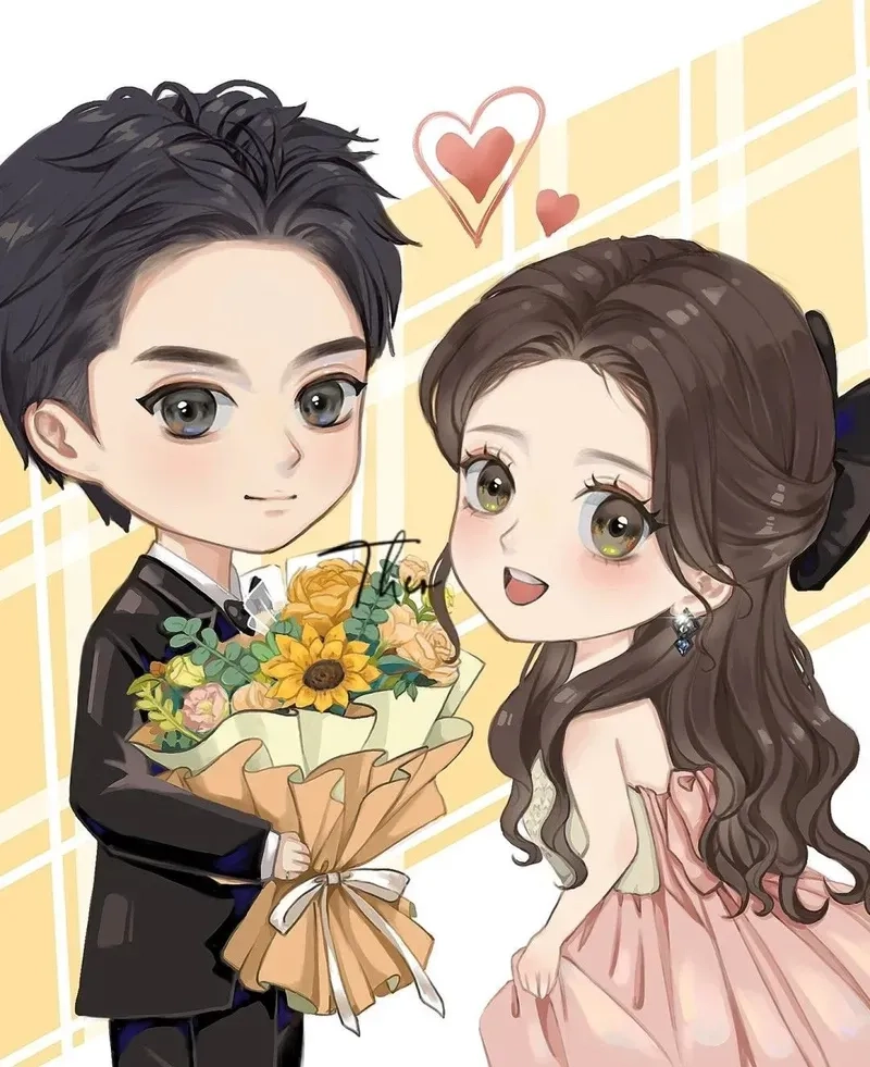 Hình ảnh dễ thương với dễ thương chibi avatar cặp đôi hình ảnh cute
