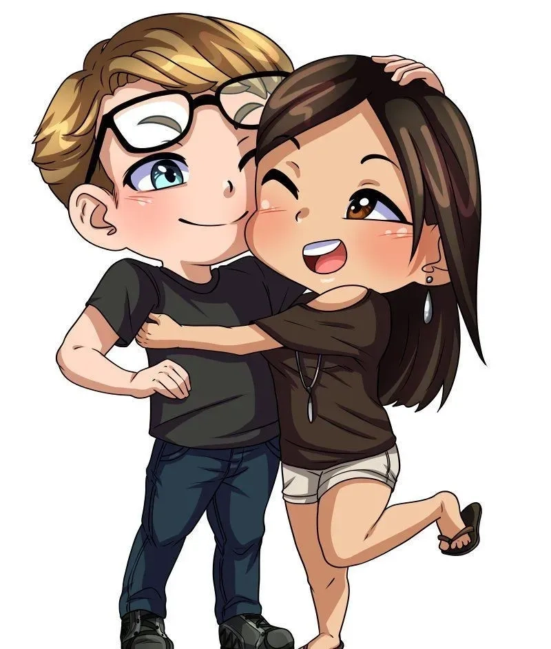 Sánh bước cùng avatar đôi cute anime chibi