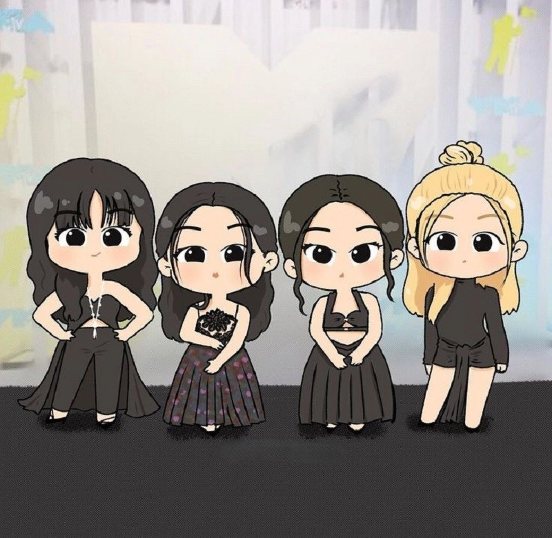 Ngắm ngay ảnh đẹp blackpink chibi cute