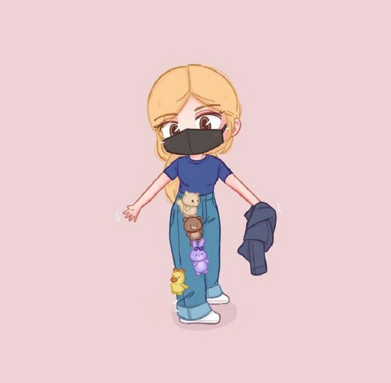 Bộ ảnh siêu yêu jennie chibi cute