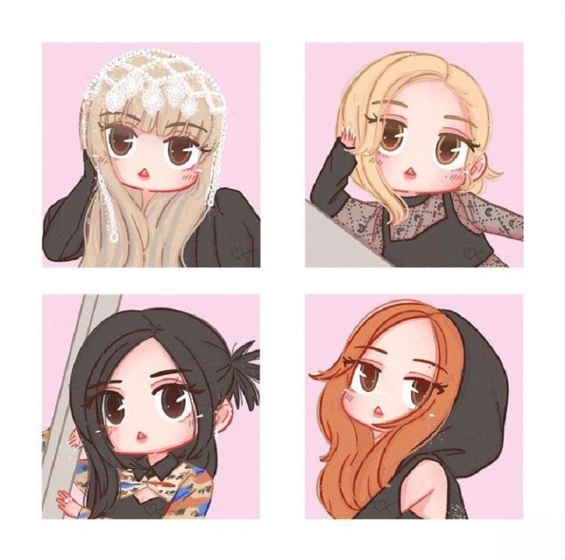 Tải ngay ảnh chibi blackpink chất lượng