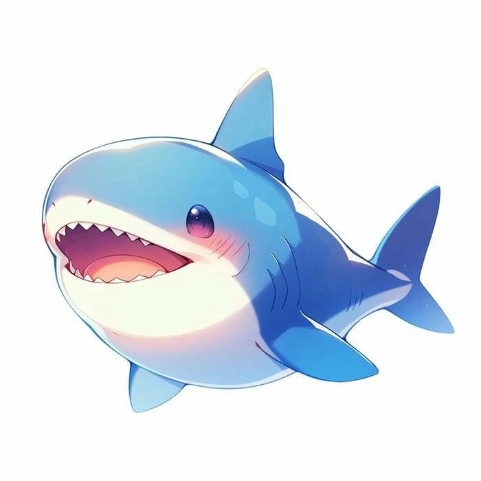Khám phá thế giới cá mập chibi siêu dễ thương
