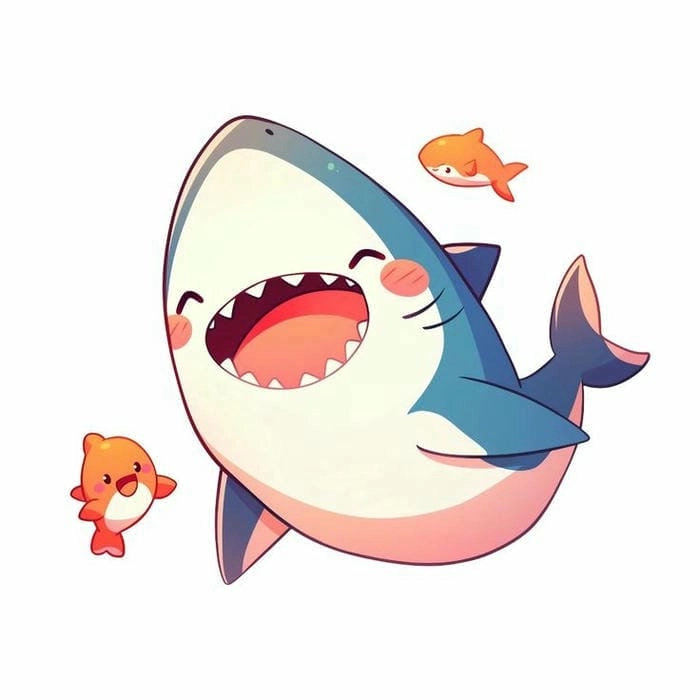 Bộ sưu tập cute hình cá mập chibi cực chất