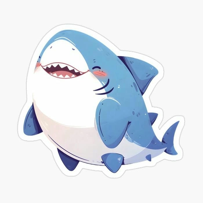 Tải ngay hình nền cá mập cute chibi đẹp nhất
