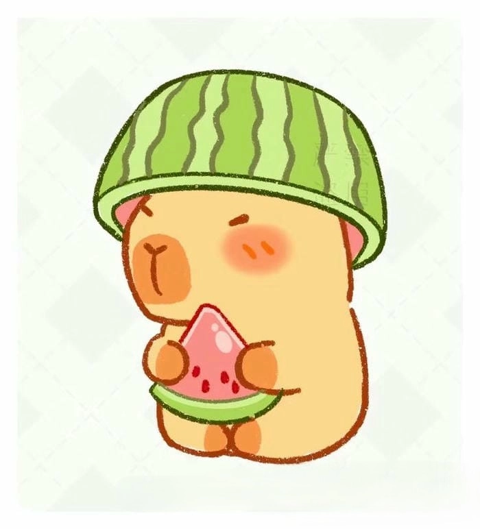 Cập nhật mới hình con capybara chibi