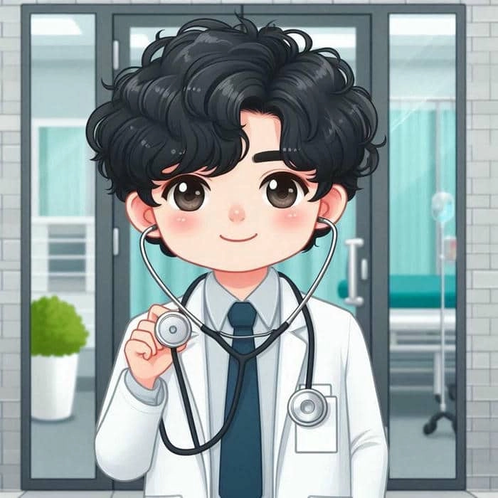 Tham khảo các ảnh bác sĩ nữ chibi xinh xắn