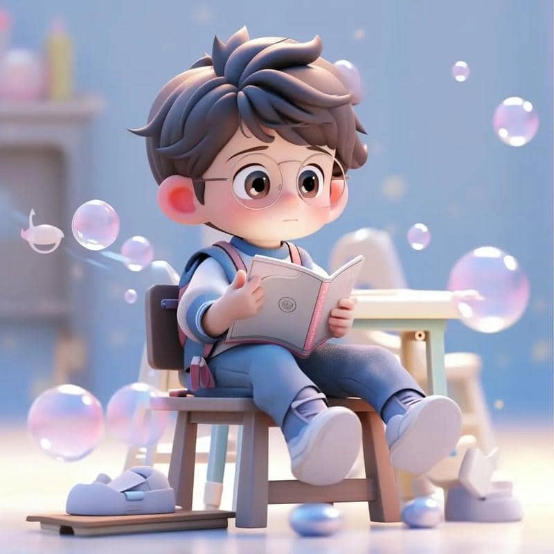 Sáng tạo ảnh cùng ghép mặt chibi bé trai