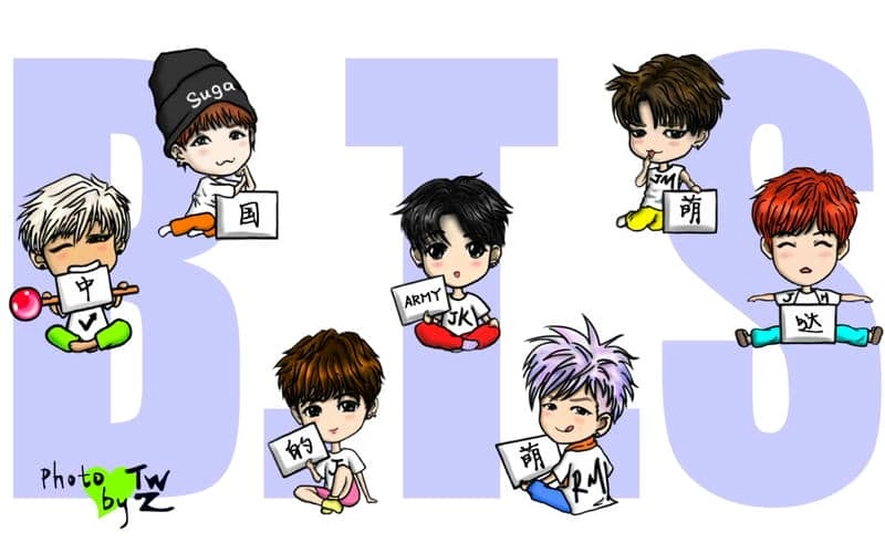 Tải ngay bộ avatar bts chibi cực chất