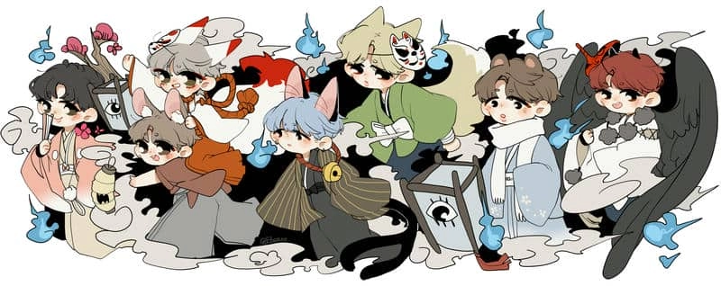 Xem ảnh siêu nét bts chibi hd chất lượng cao