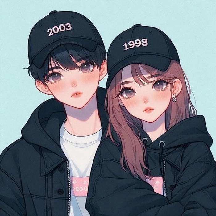 Gợi ý bộ hình cặp đôi chibi hot trend