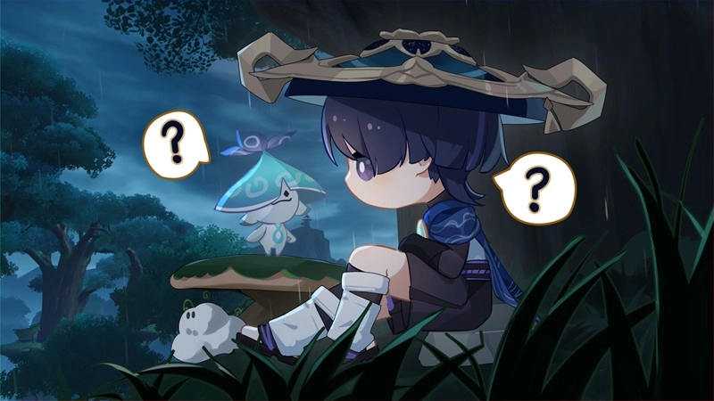 Thư giãn cùng ảnh động genshin impact chibi gif