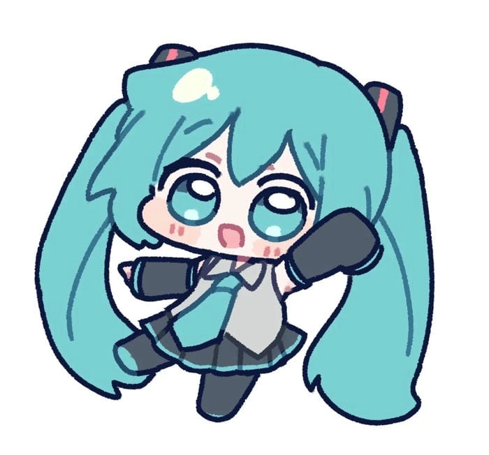 Tham khảo ngay bộ hình vẽ miku chibi
