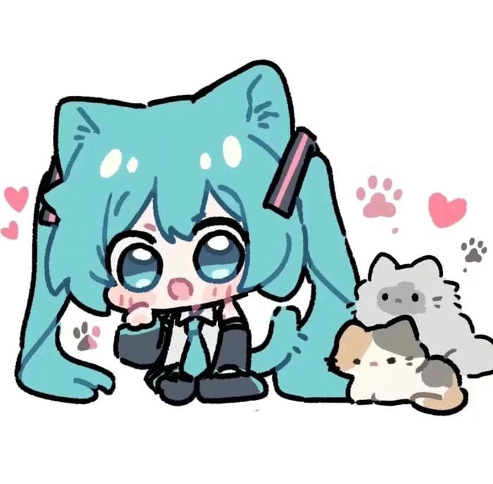 Cùng ngắm nhìn bộ ảnh anime cute chibi miku