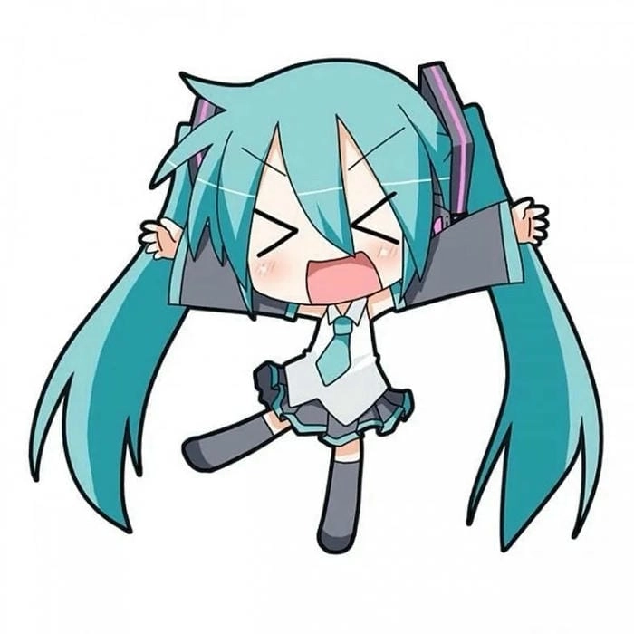 Bộ ảnh dễ thương của hatsune miku anime chibi