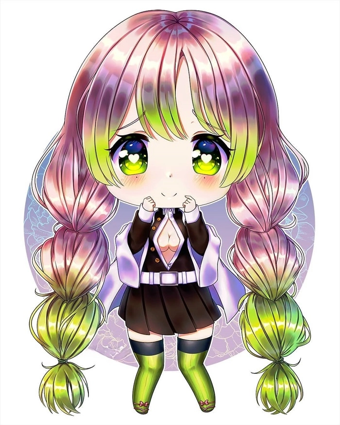 Thử vẽ ngay với chibi mitsuri dibujo facil