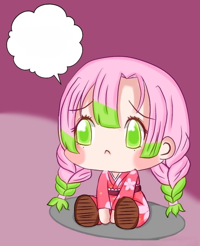 Cặp đôi đáng yêu chibi mitsuri x obanai