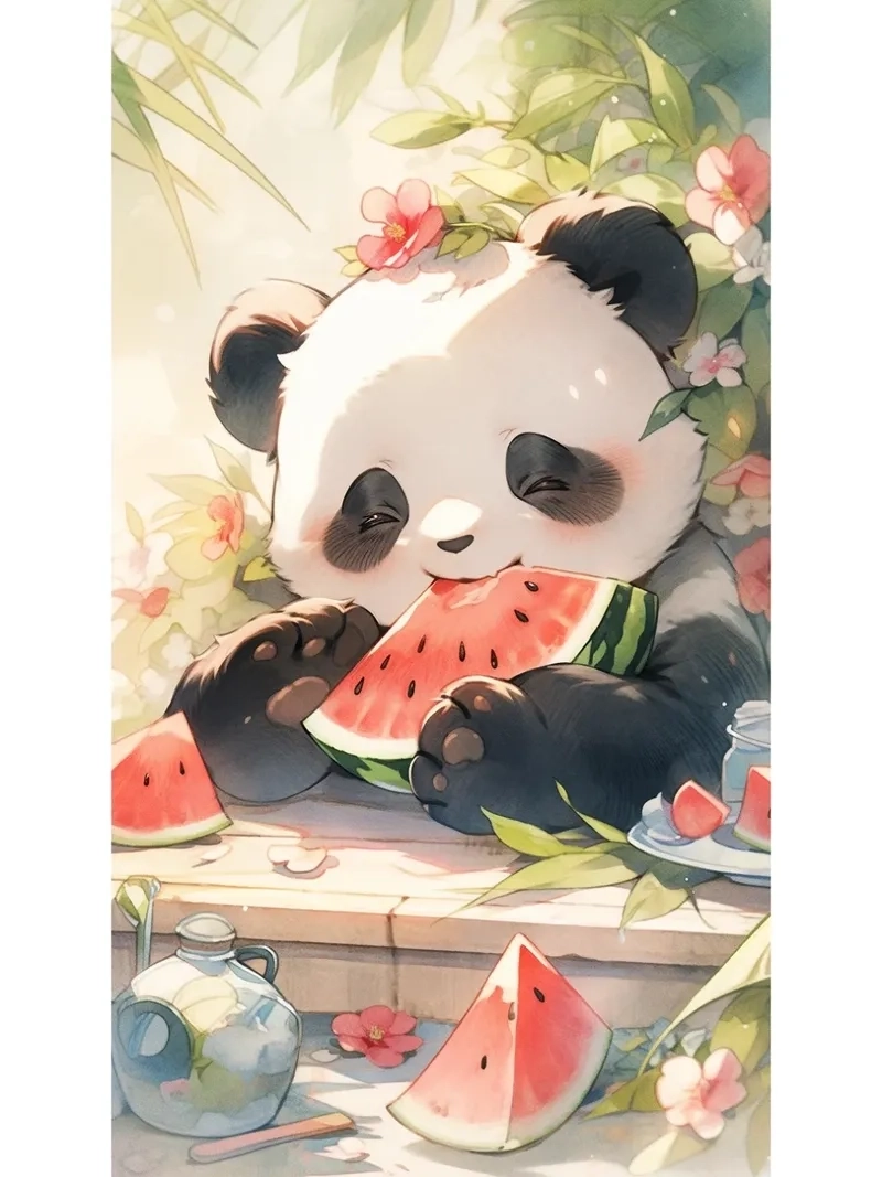 Cập nhật ngay hình nền gấu trúc chibi cực chất